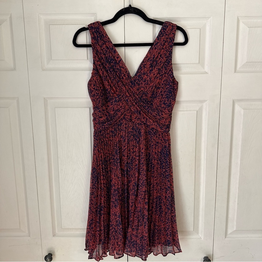 Whistles Blue & Blue Mini Summer Cocktail Dress 2